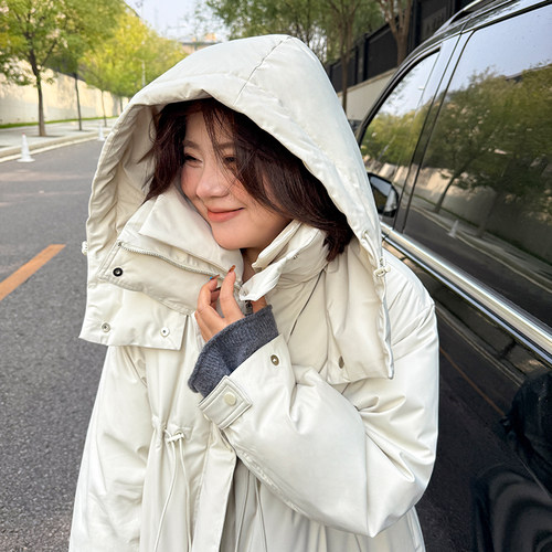 木子理想胖mm大码翻领韩风羽绒服