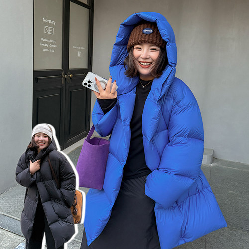 木子理想胖mm大码廓型轻暖羽绒服