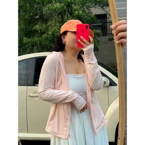 木子理想大码UPF50+显瘦防晒衣