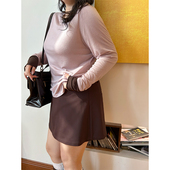 时装 胖mm秋季 休闲品质短裙200斤 裙木子理想大码 女装 A版 轻熟风裤