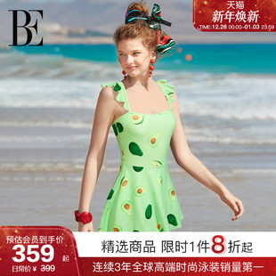 BE范德安2025新品 单肩度假女孩绝美 ANNA系列连体泳衣女士连体裙式