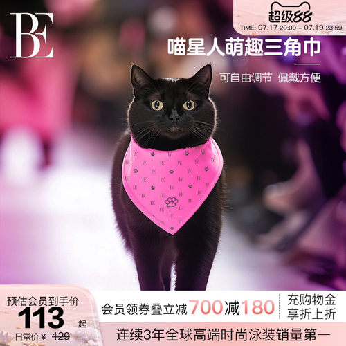 BE范德安喵星人系列宠物三角巾