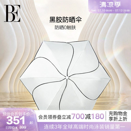 BE范德安小黑裙系列晴雨两用伞