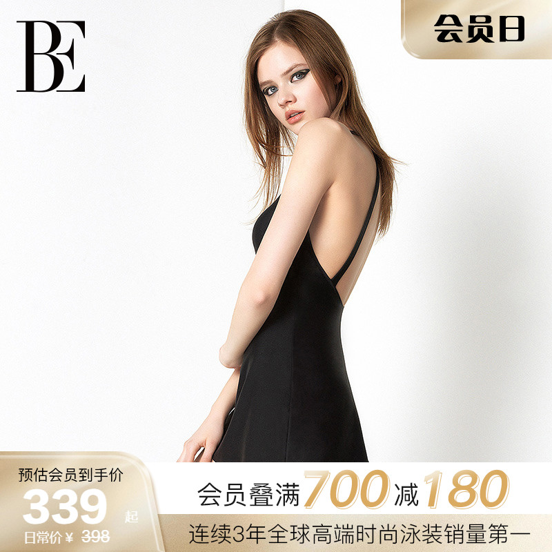 BE范德安小黑裙系列连体泳衣