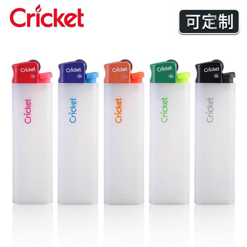 Cricket草蜢官方正品原装进口透明磨砂便携简约一次性砂轮打火机-封面