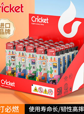 进口草蜢cricket正品喵星人一次性砂轮式打火机广告定制做印字