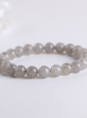 手串和田玉圆珠点墨青花男女手链