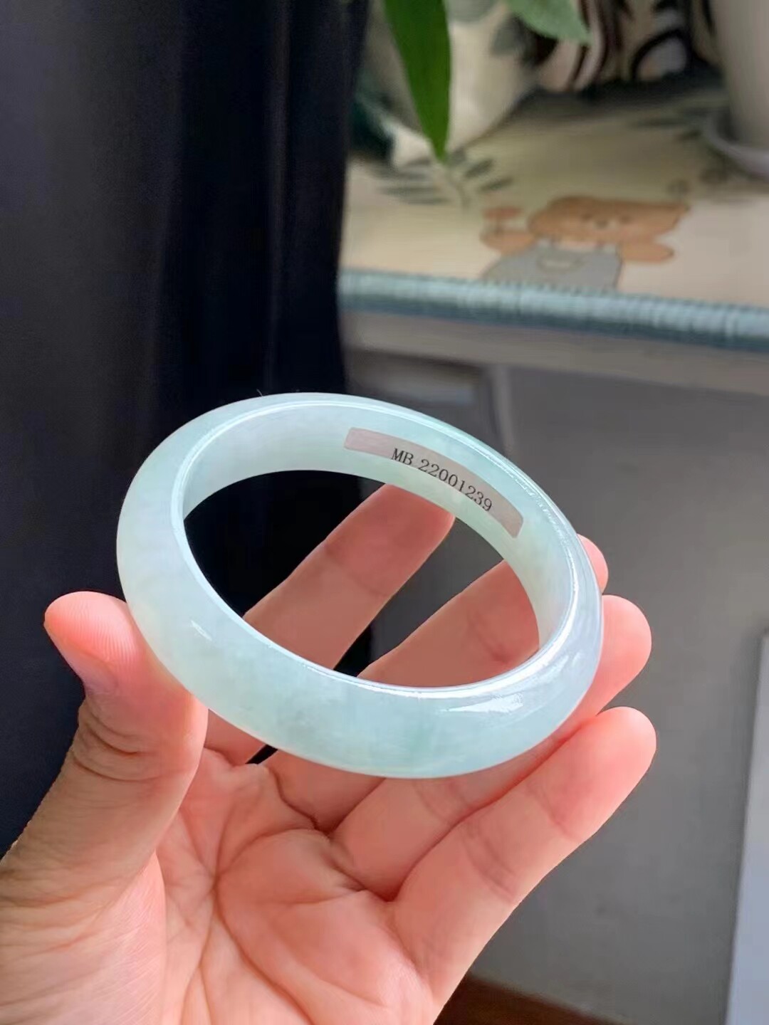 天然缅甸翡翠手镯a货57尺寸冰种莫西沙老坑满果绿晴水底苹果浅绿