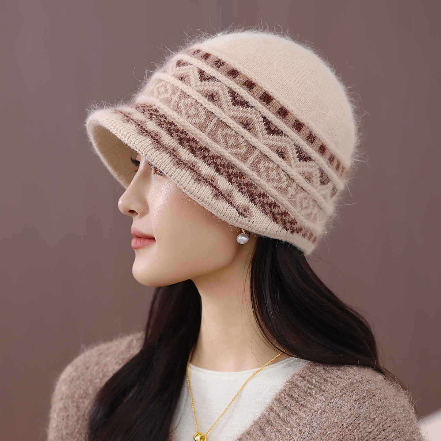 提花毛线帽子保暖加防寒针织护耳盆帽包头帽0119k,服饰配件/皮带/帽子/围巾,帽子,淘宝优惠券,粉丝福利购,淘宝优惠卷