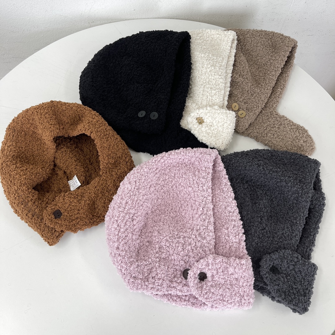 韩国毛线帽秋冬时尚女保暖帽子