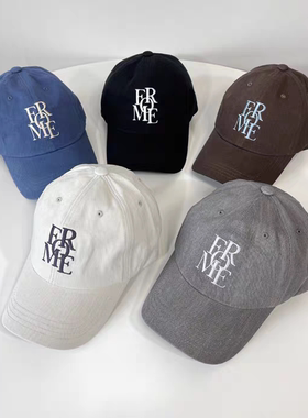 韩国东大门代购夏季新款时尚字母刺绣显脸小遮阳软顶棒球帽鸭舌帽