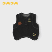 上衣韩式 a类小童无袖 风儿童马甲 新款 DUUDUU宝宝牛仔背心2026春季