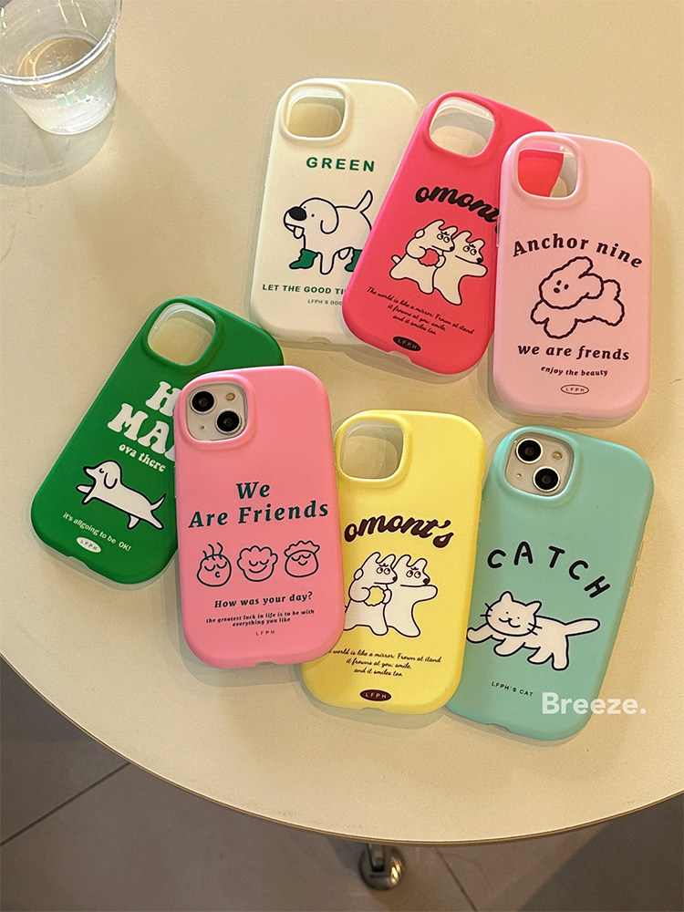 卡通可爱小动物适用iphone14/15promax苹果13手机壳12小狗大象11新款15pro女款xr简约14plus全包防摔x磨砂xs怎么看?