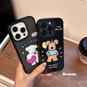 13防摔软壳12透黑11百搭新款 轻风原创个性 小众卡通拿气球狗狗适用iPhone17promax苹果15手机壳14情侣款 17男女