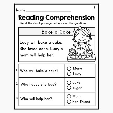 幼儿英语阅读理解reading入门练习题120篇英文启蒙短文趣味练习纸