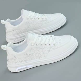 男鞋春季2026新款板鞋透气运动休闲鞋百搭软底防水潮鞋高档小白鞋