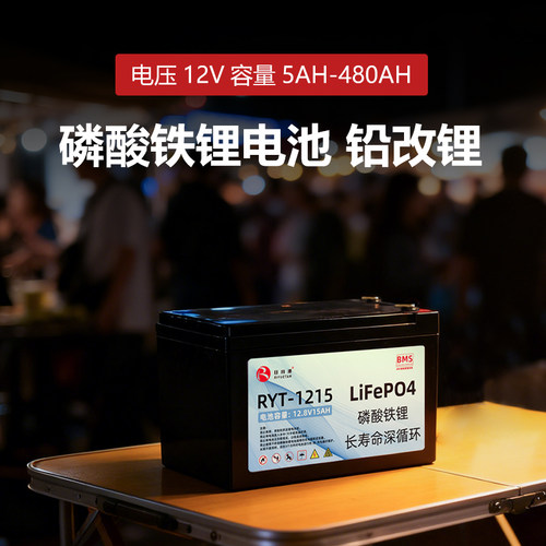 日月潭12V铅改锂磷酸铁锂蓄电池