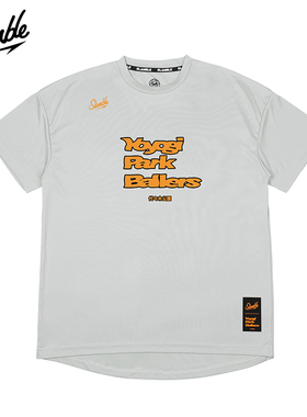 SLAMBLE代代木联名夏季新款短袖T恤男圆领运动投篮服速干球衣球服