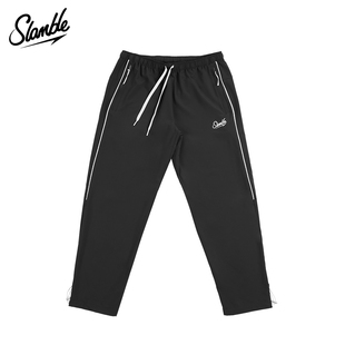 SLAMBLE男子跑步运动直筒裤 子健身百搭潮 男可束脚篮球休闲裤