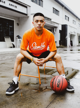 SLAMBLE运动T恤男篮球短袖国潮T速干透气排汗训练美式半袖投篮服