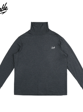 SLAMBLE秋季新款德绒可翻高领长袖男打底衫上衣休闲保暖潮流内搭