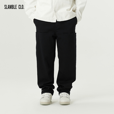 SLAMBLECLO.宽松工装裤美式潮流