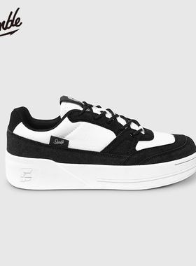 SLAMBLE新款运动鞋男板鞋女复古低帮厚底增高潮流百搭休闲鞋子