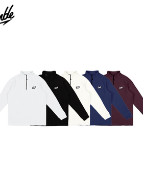 SLAMBLE摇粒绒半拉链运动卫衣立领防风套头衫抗静电户外保暖薄绒