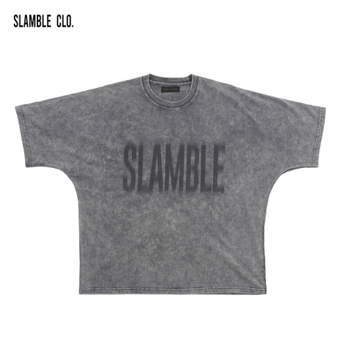 SLAMBLE重磅做旧水洗短袖t恤