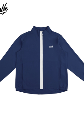 SLAMBLE春夏男子跑步美式立领薄款拉链外套男运动教练服运动上衣