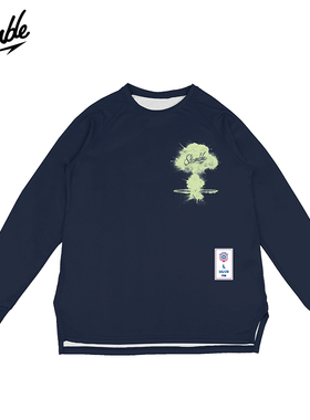 SLAMBLE秋季新款纯色运动长袖T恤男圆领速干透气投篮服训练健身衣