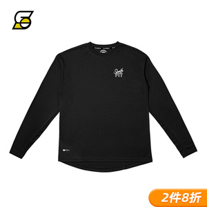 SLAMBLE-FIT新款训练运动长袖T恤男圆领速干男投篮球服跑步上衣