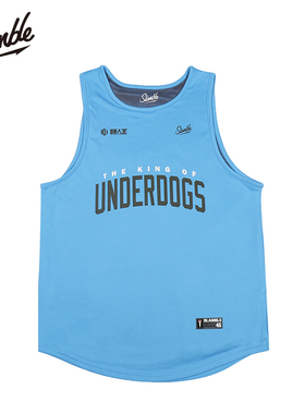 SLAMBLE路人王联名印花纯色双面背心男无袖速干排汗运动球衣上衣