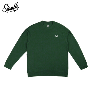 上衣潮 T恤男保暖圆领百搭打底衫 SLAMBLE秋冬新款 德绒纯色运动长袖