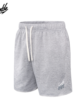 SLAMBLE夏季新款弹力毛圈短裤男女纯色百搭运动四分裤中裤薄款潮