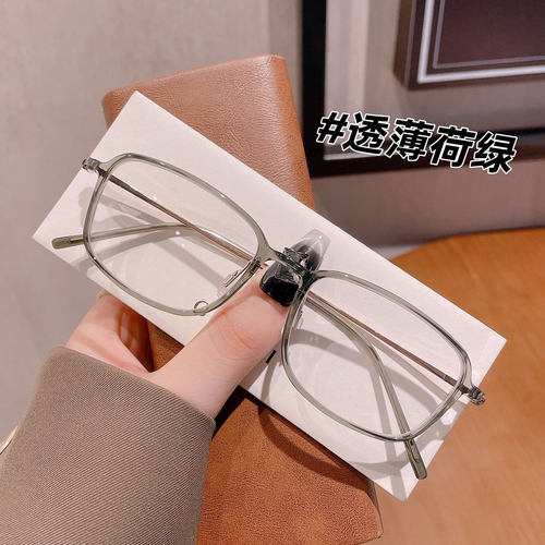 韩版超轻tr90圆脸斯文败类眼镜架