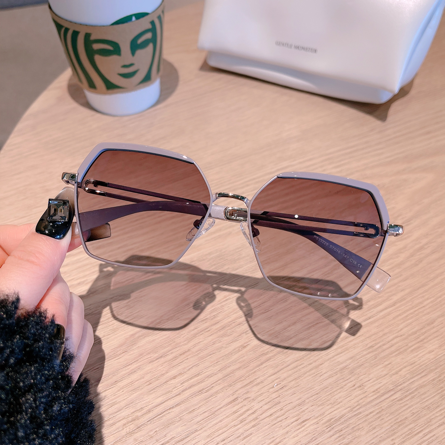 KSMA大脸显瘦偏光墨镜女防紫外线