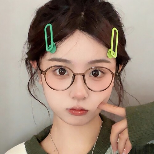 韩国进口超轻眼镜框女tr90圆形