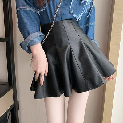 小皮裙大码显瘦胖mm遮肚子