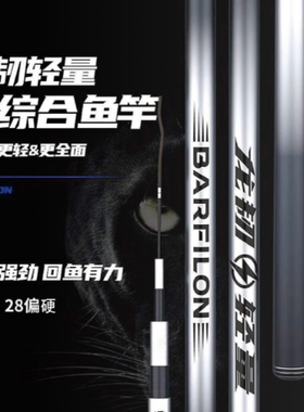 宝飞龙龙韧轻量鱼竿超轻超硬碳素鲫鲤青草鱼杆大综合钓鱼竿官方