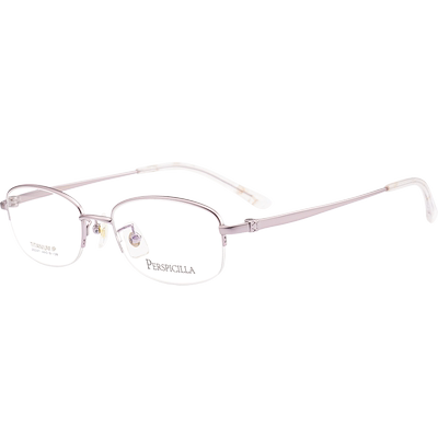 超轻纯钛半框小脸有度数近视眼镜