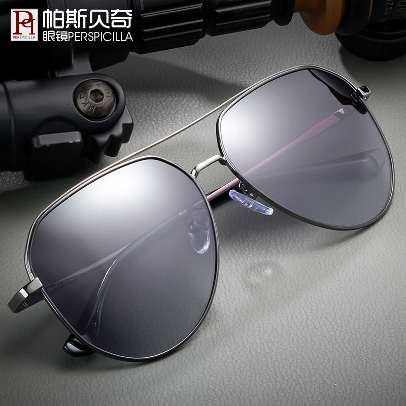 太阳镜男偏光太阳眼镜大脸蛤蟆镜飞行员墨镜可配近视复古开车驾驶