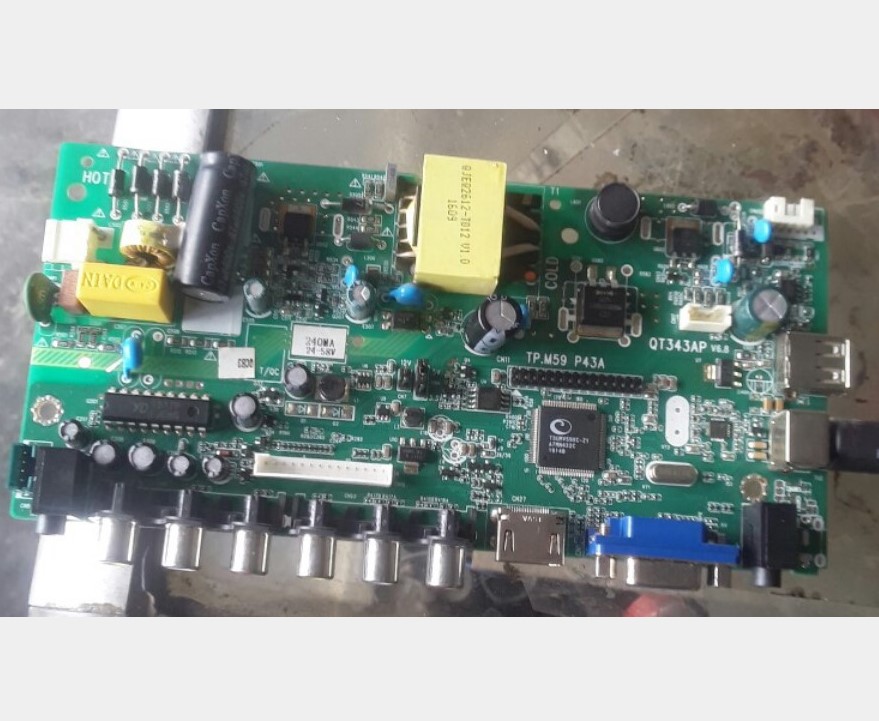 QT343 AP TP.M59 P43A 小屏通用主板三合一电视主板高清双AV主板