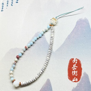 南岳衡山文创直发 星月菩提手机链菩提挂件手机挂饰