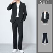 男士 外套韩版 宽松商务正装 高级感轻熟风西装 休闲西服秋季