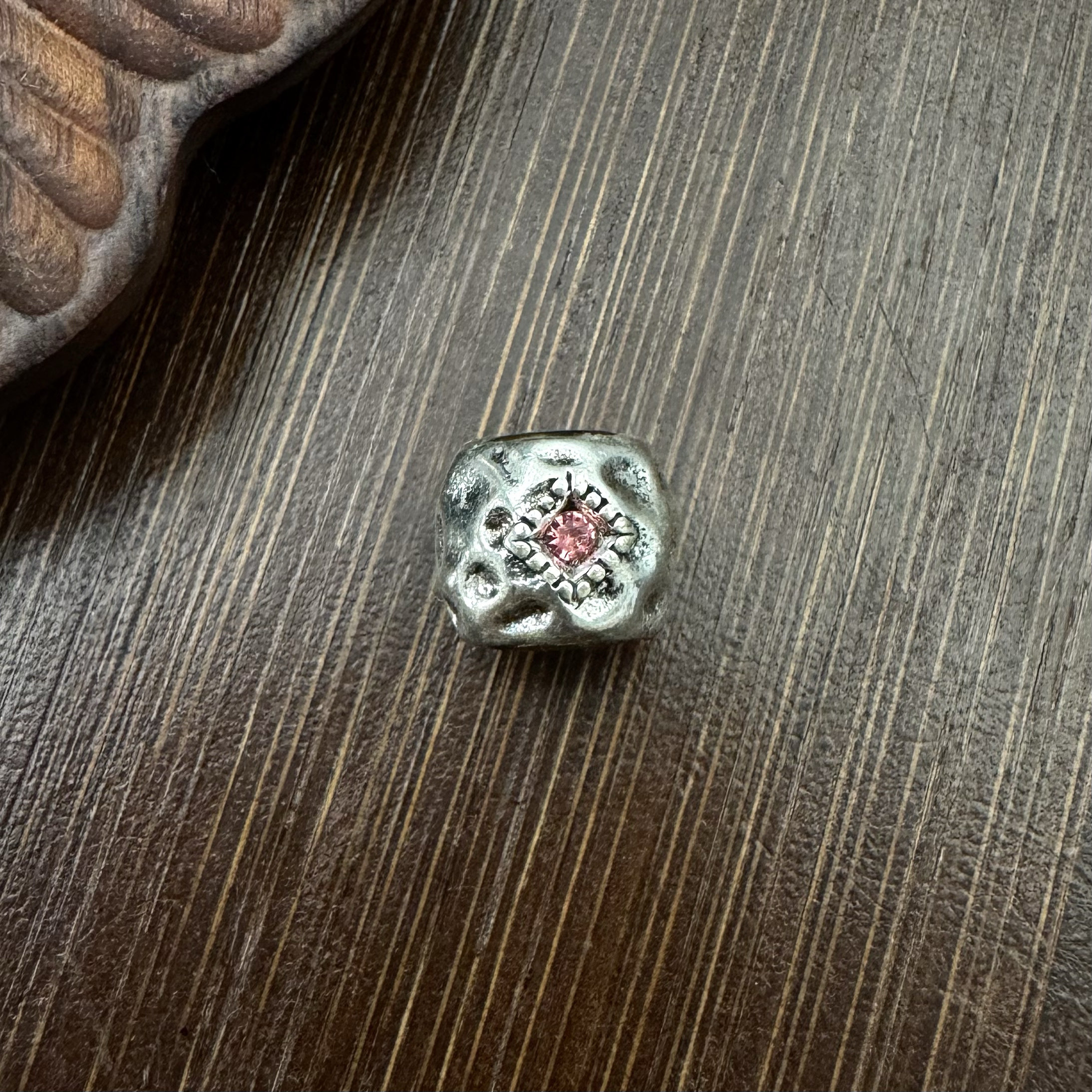 白铜藏式佛像隔珠一念之间桶珠善恶腰珠配饰DIY半成品配件饰品