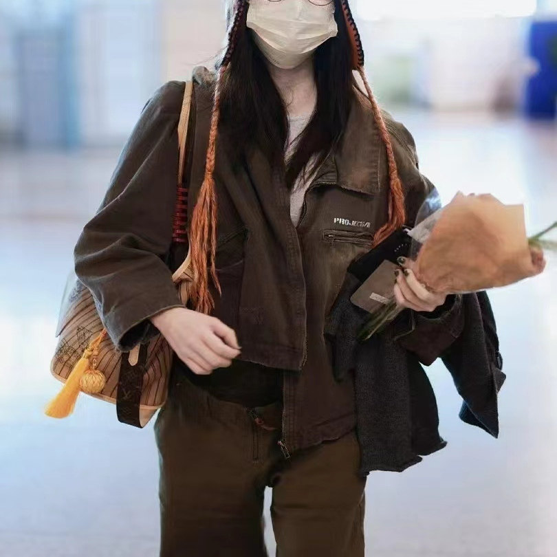 欧阳娜娜同款底特律工装夹克外套