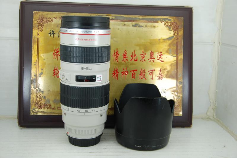 97新佳能 70-200 F2.8L小白单反镜头专业红圈长焦人像恒定光圈