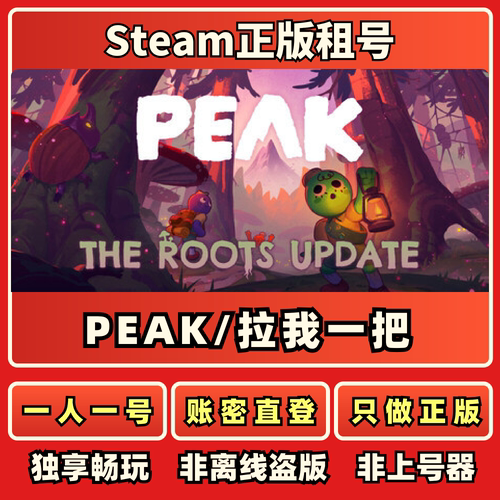 peak/拉我一把正版国区好友联机秒发免上号器Steam正版租号