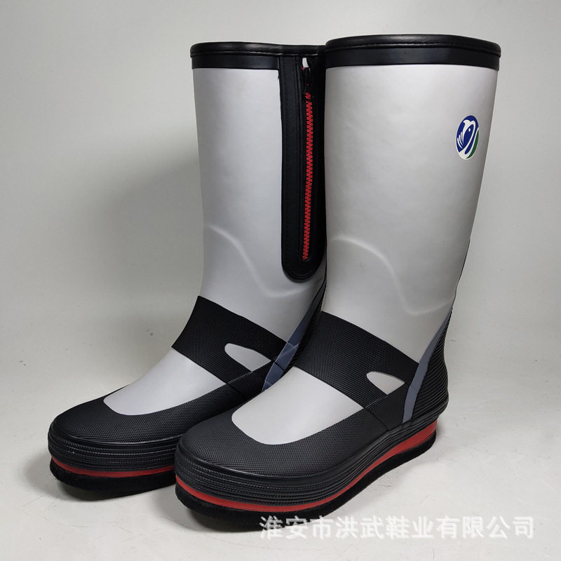 洪武鞋业厂家直销矶钓鞋防滑防水钓鱼鞋高筒钉底海钓登礁垂钓用品